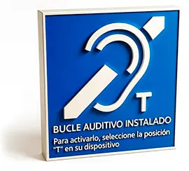 icono azul bucle magnético